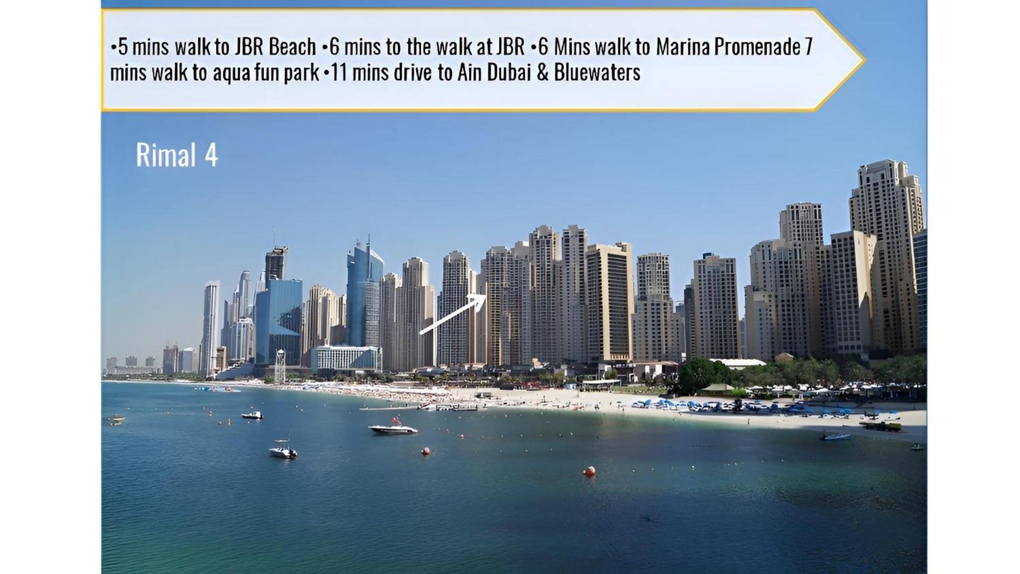 Luxurious 2-bd Gem In Jbr Elegant & Compact Bliss Apartment
