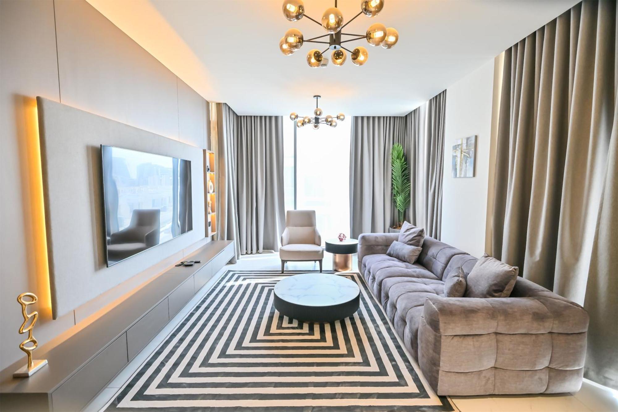 Spacious 1br Burj Khalifa Views In District One Meydan Apartment Dubai
