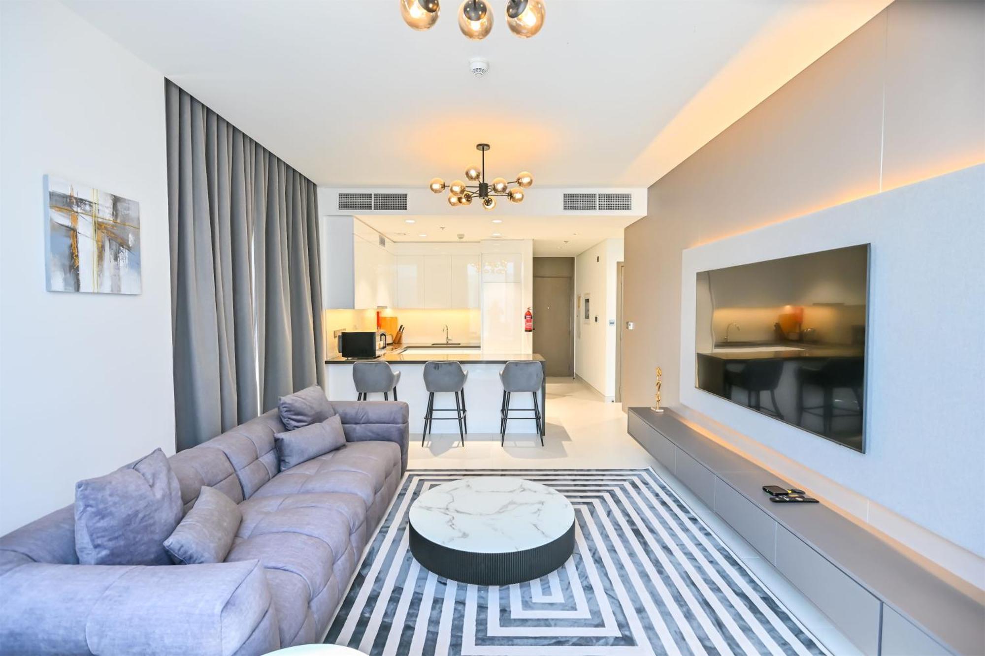 Apartment Spacious 1br Burj Khalifa Views In District One Meydan Dubai