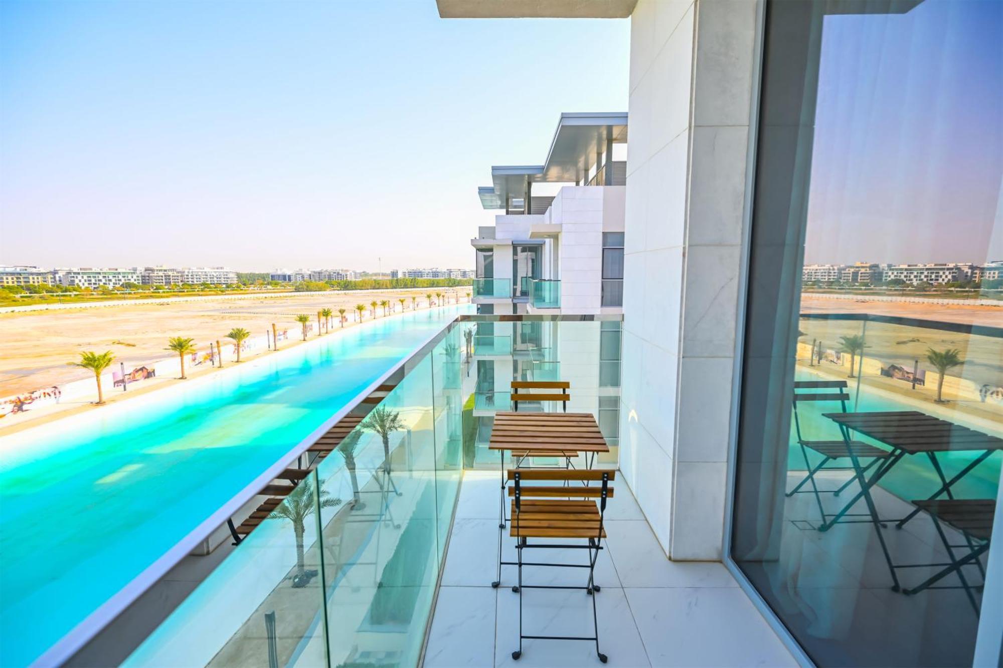 1br W Exclusive Lagoon Access In District One Meydan * Dubai