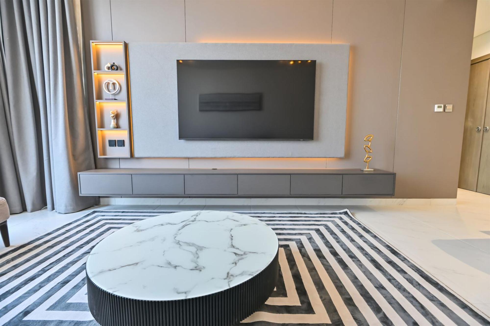 Spacious 1br With Burj Khalifa View In District One Meydan Apartment *