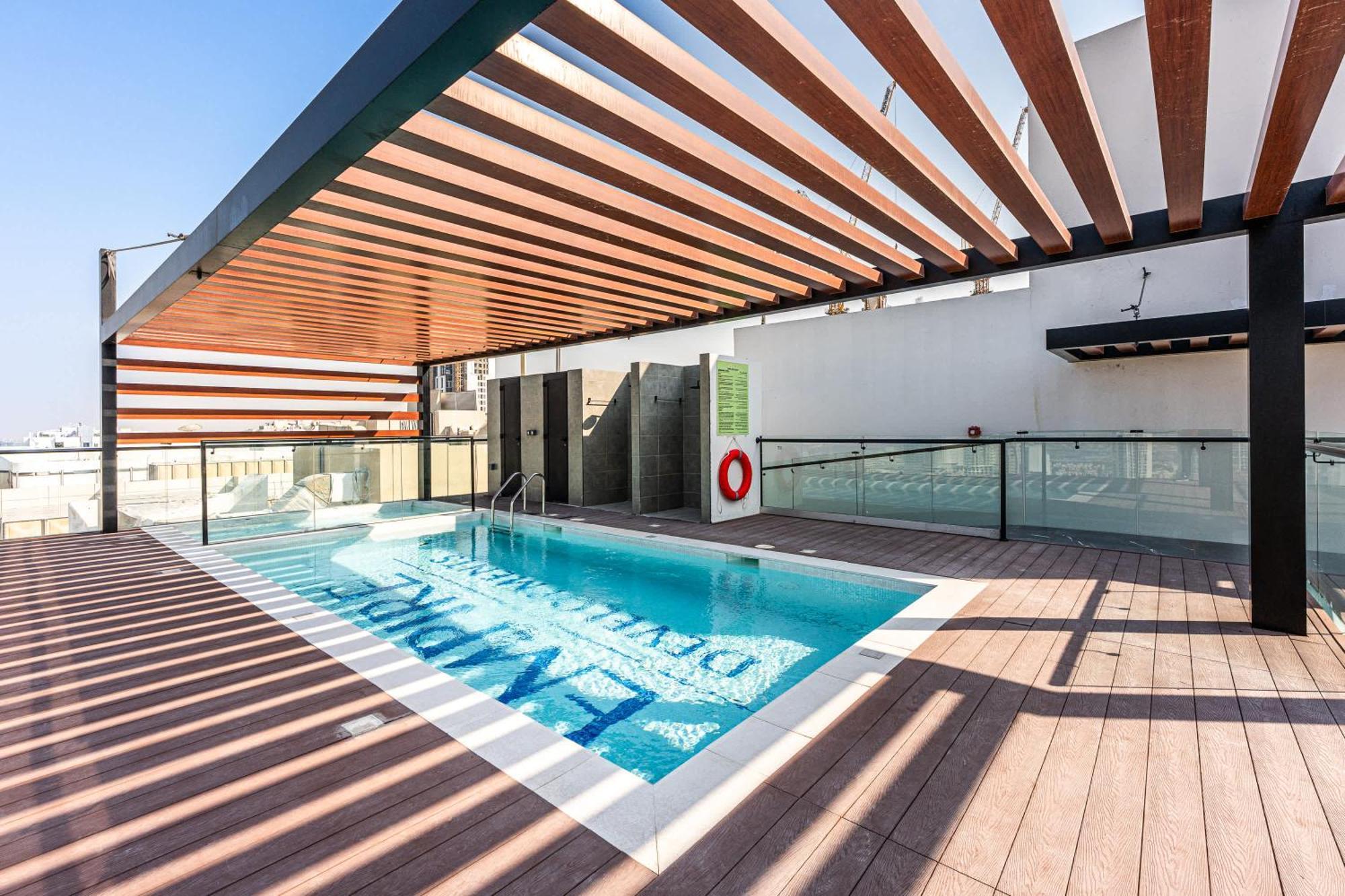 Modern With Pool View For 2 In Jvc Apartment Dubai