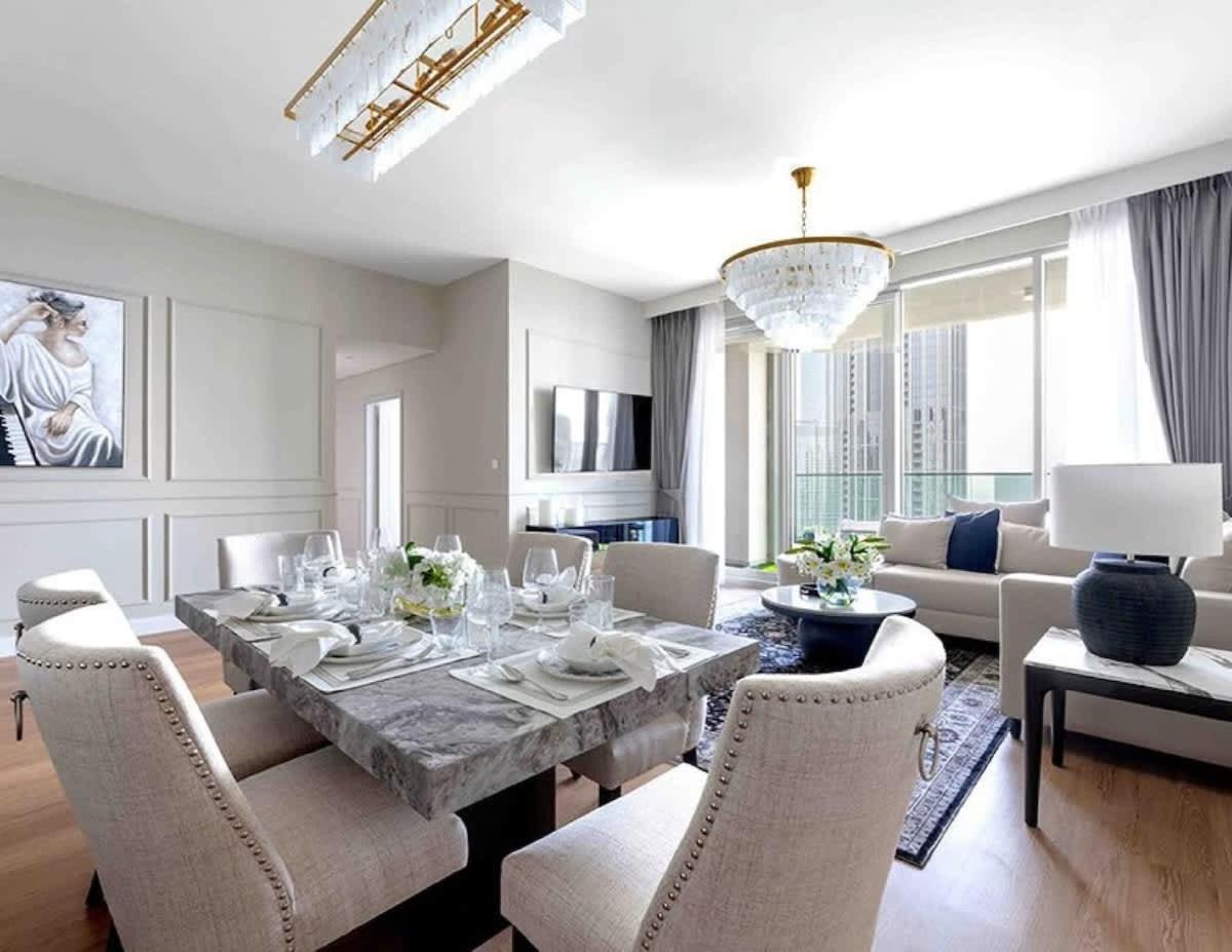 Apartment Luxurious 4br, Burj Khalifa & Full Fountain View, Downtown Dubai