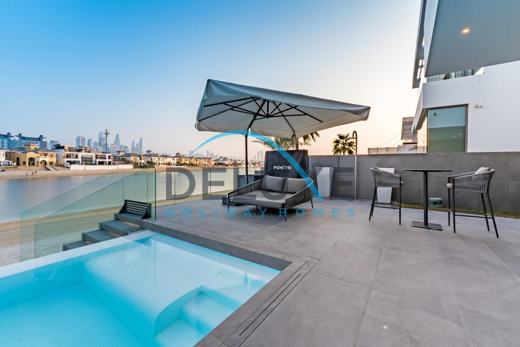 Elegant 6br Beachfront With Rooftop And Own Pool By Deluxe Homes Apartment Dubai
