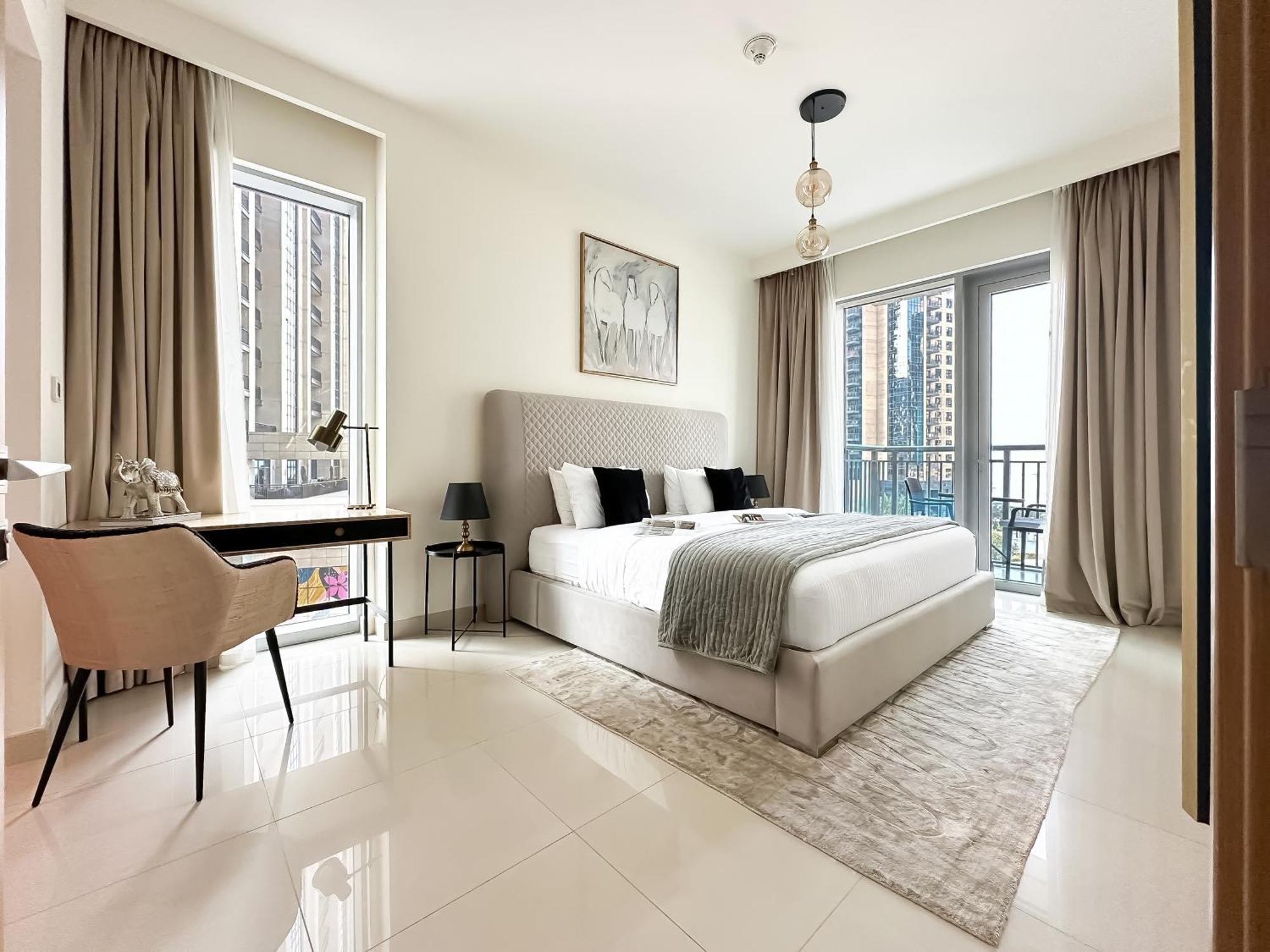 Trophy Lux 2br Creek Harbour With Iconic Burj Khalifa Views Apartment Dubai