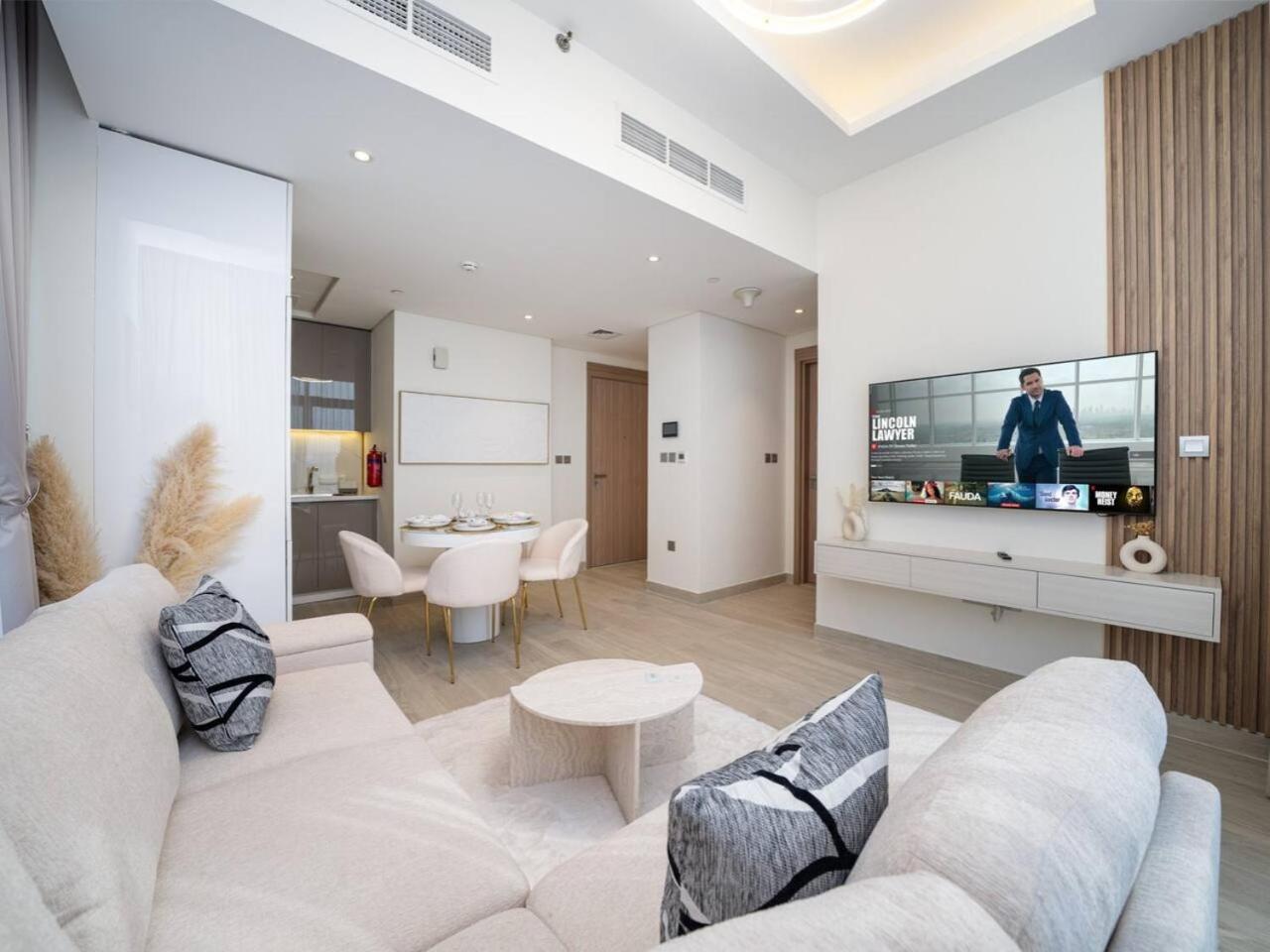 Serene 1-bedroom Retreat In Azizi Riviera With Calming Tones Dubai