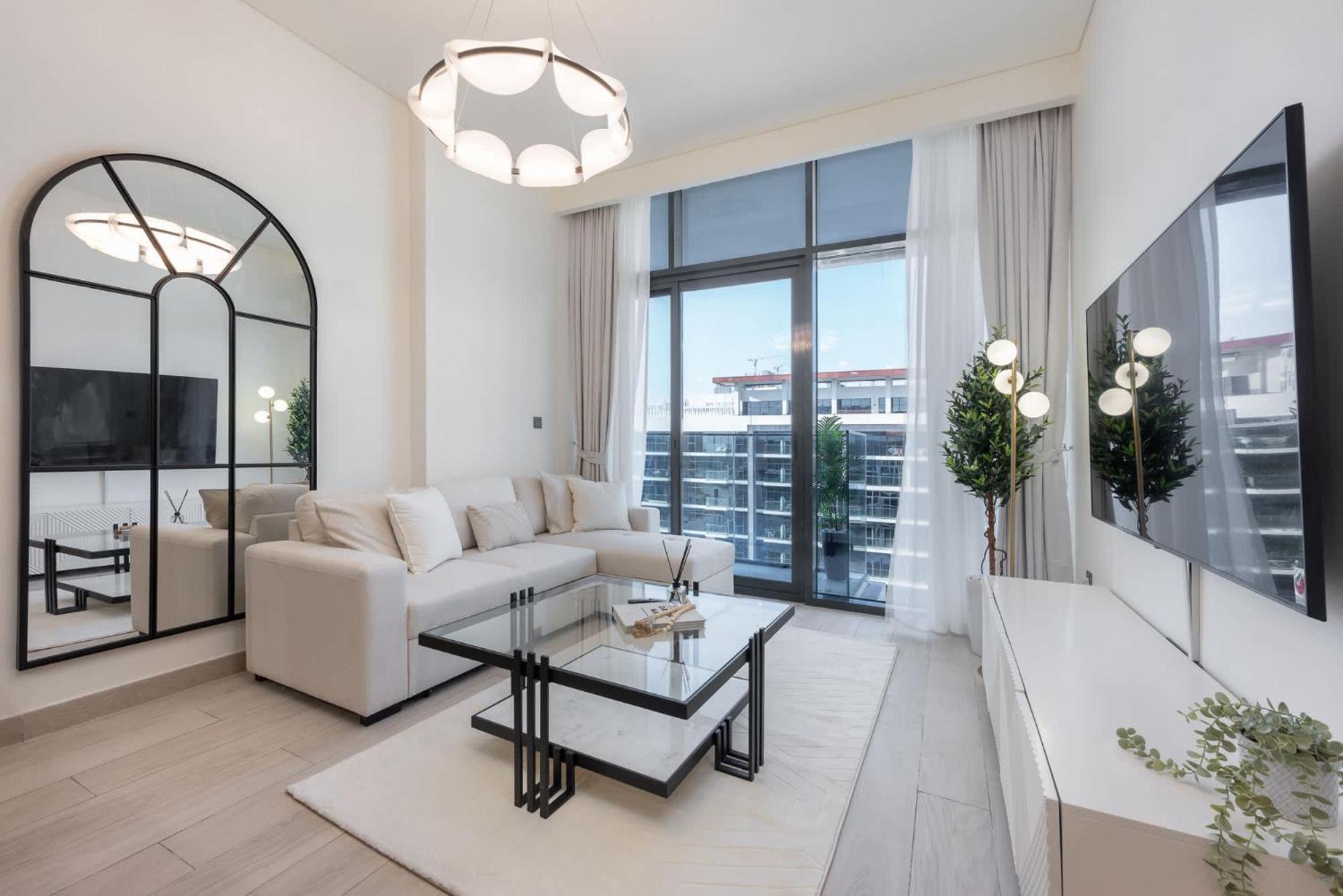 Apartment Bright And Elegant 3-bedroom Escape Perfect For Families In Meydan *