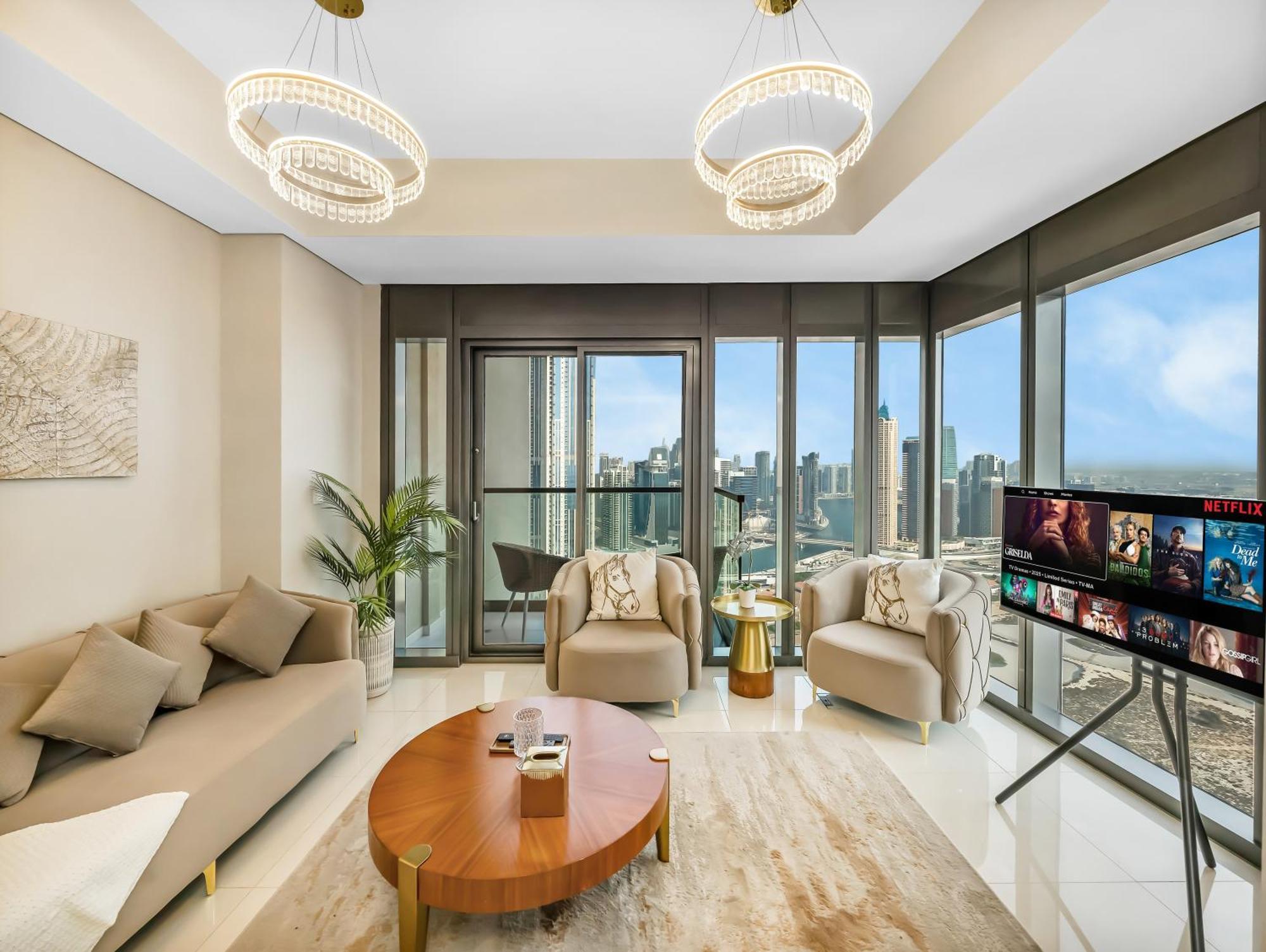 Lux 3bhk Apartment, High Floor In Business Bay With Canal Views Apartment *
