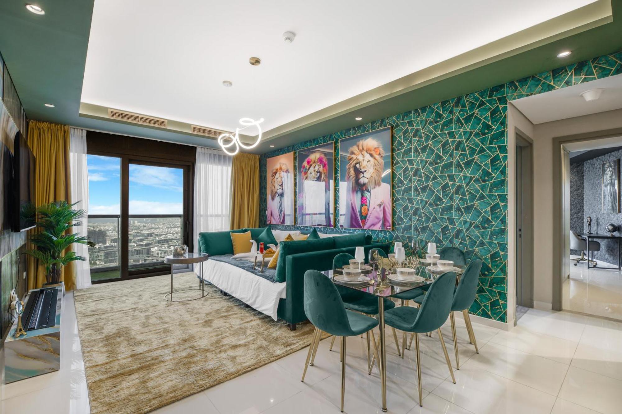 Apartment Sky Pool Gem With Iconic Burj Khalifa Views 3br In Paramount Midtown *
