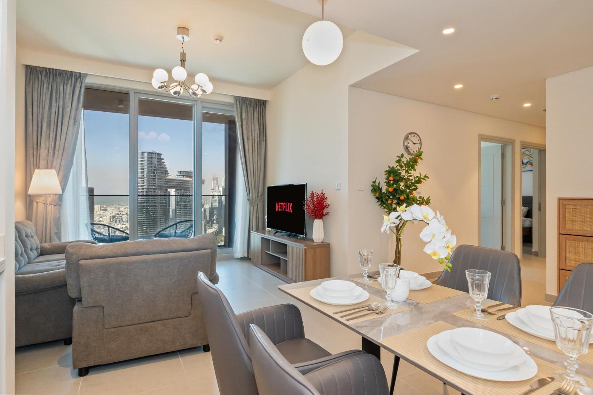 Apartment 2br With Pool & Gym 2mins To Burj & Mall *