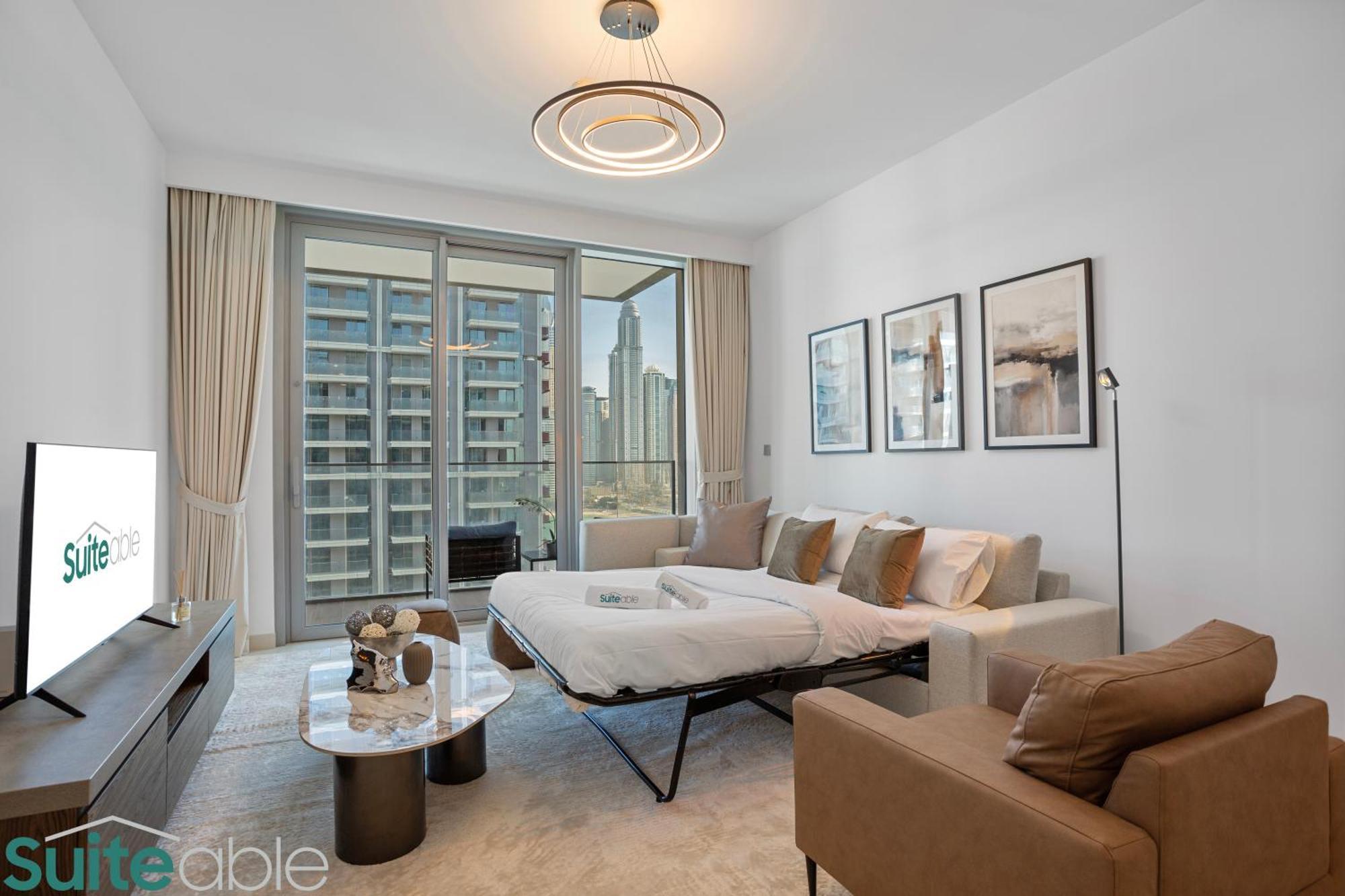 Apartment Serene Sea View Unit In Iconic Emaar Beachfront *