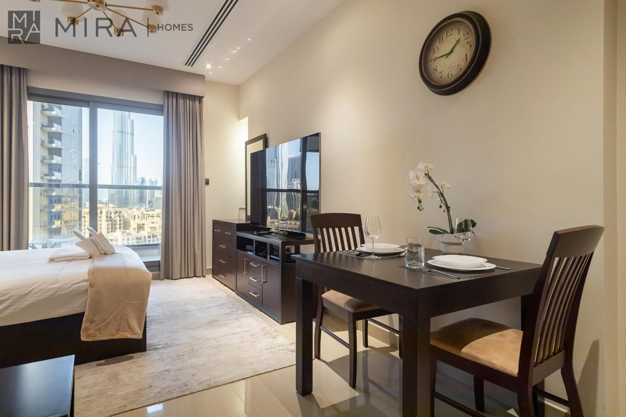 Mira Homes - Cosy With Burj Khalifa View In Downtown *