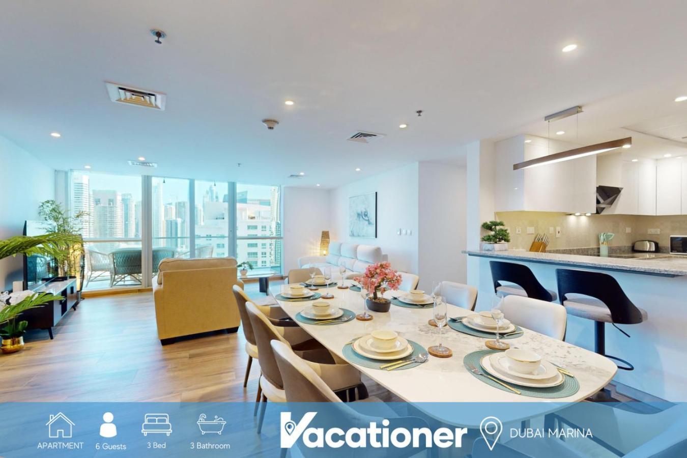 Damac Waves - Stunning Three Bedroom In Marina Apartment *