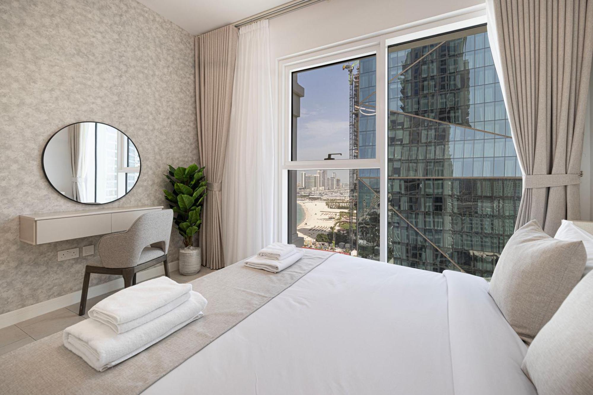 Excellent 2 Bedrooms With Sea View! Private Beach, La Vie In Jbr! *