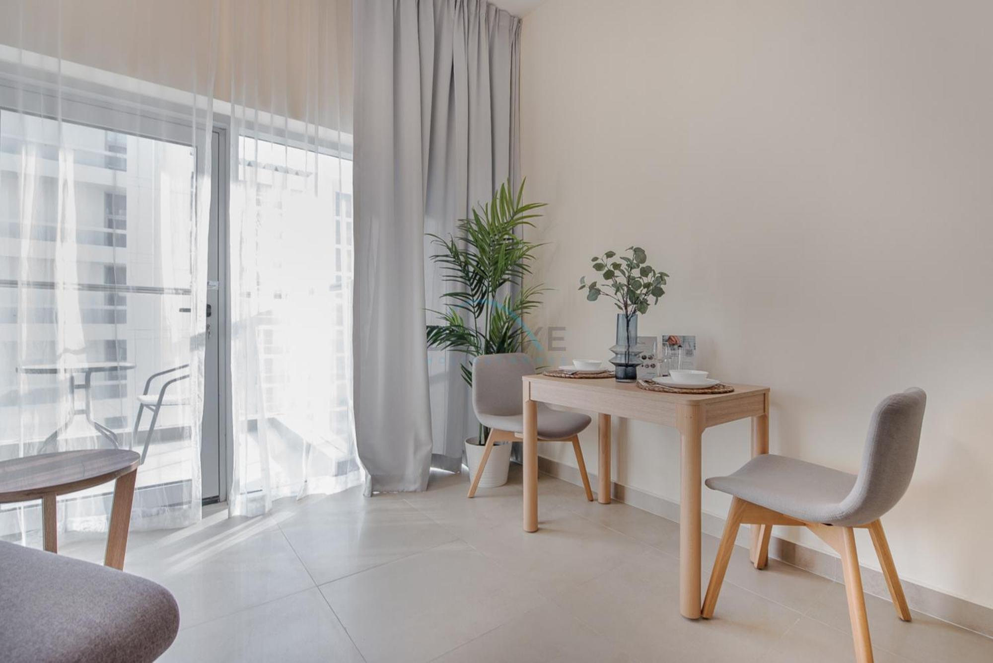 Private Balcony With Peaceful Community View Studio, Azizi Samia, Jebel Ali By Deluxe Homes *