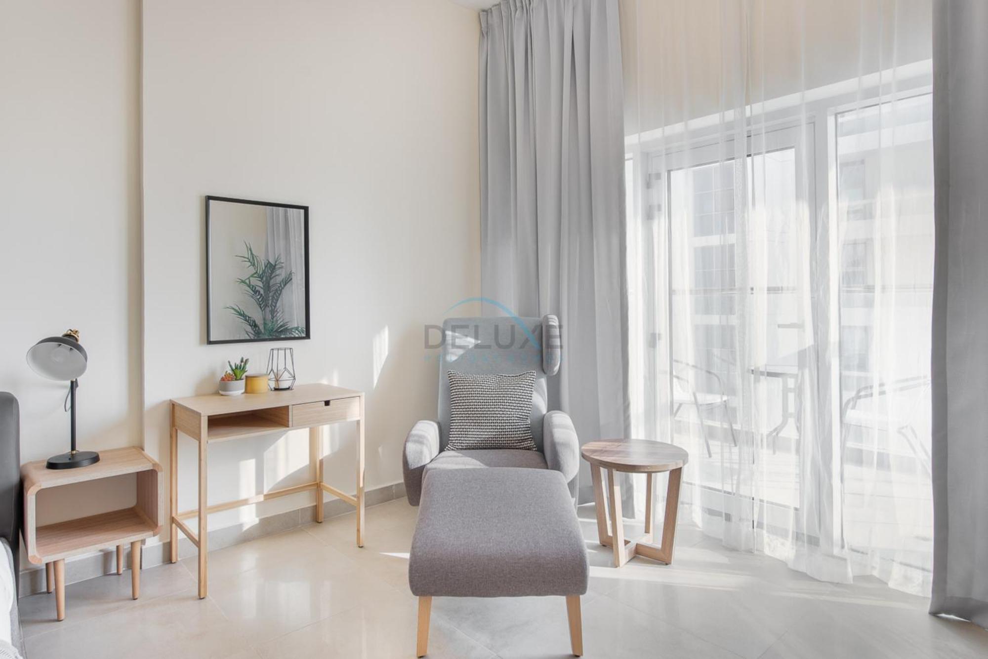 Apartment Private Balcony With Peaceful Community View Studio, Azizi Samia, Jebel Ali By Deluxe Homes