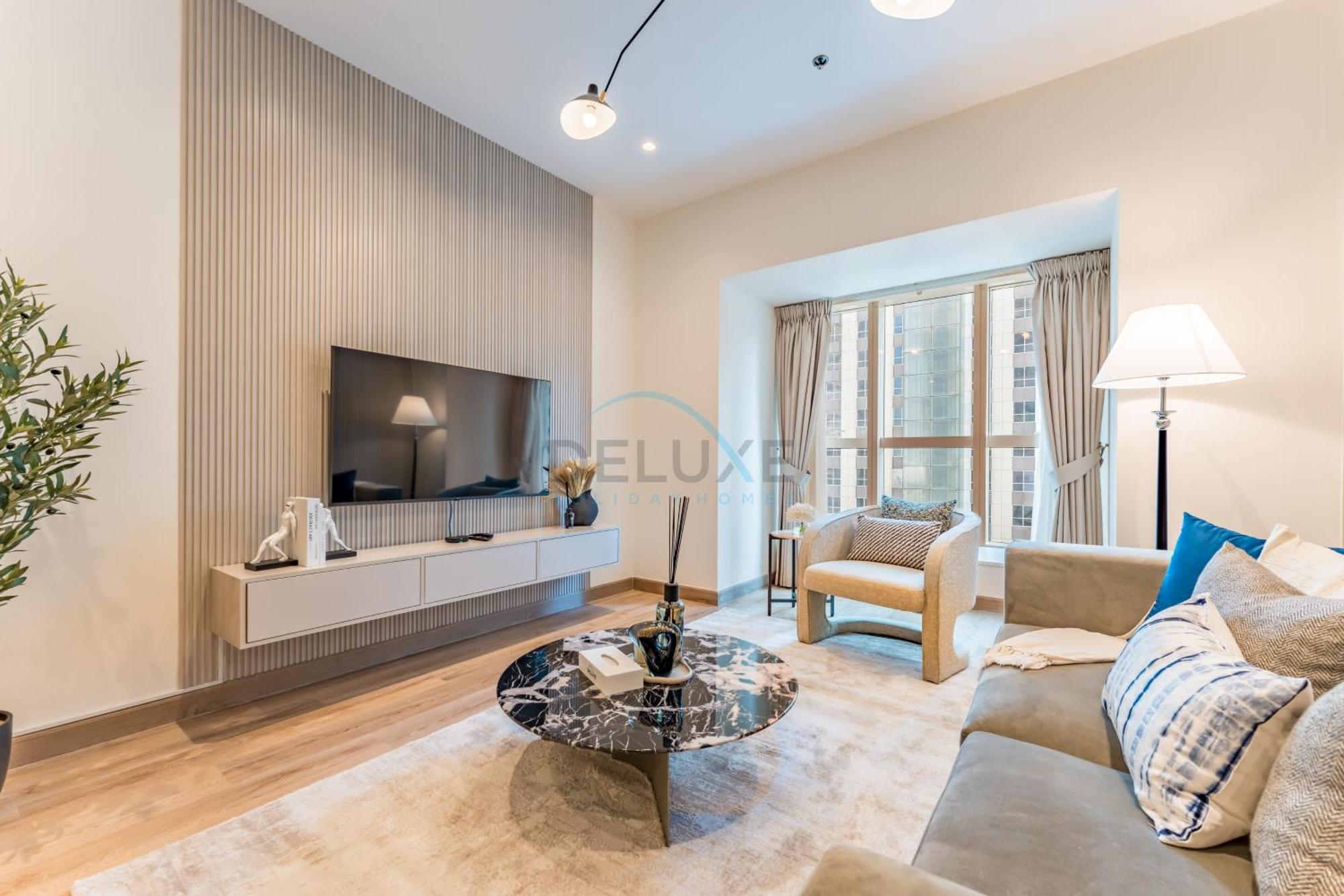 Renovated Unit With Skyscraper Views, Close To Jbr Beach, Elite Residence, Marina By Deluxe Homes Apartment *