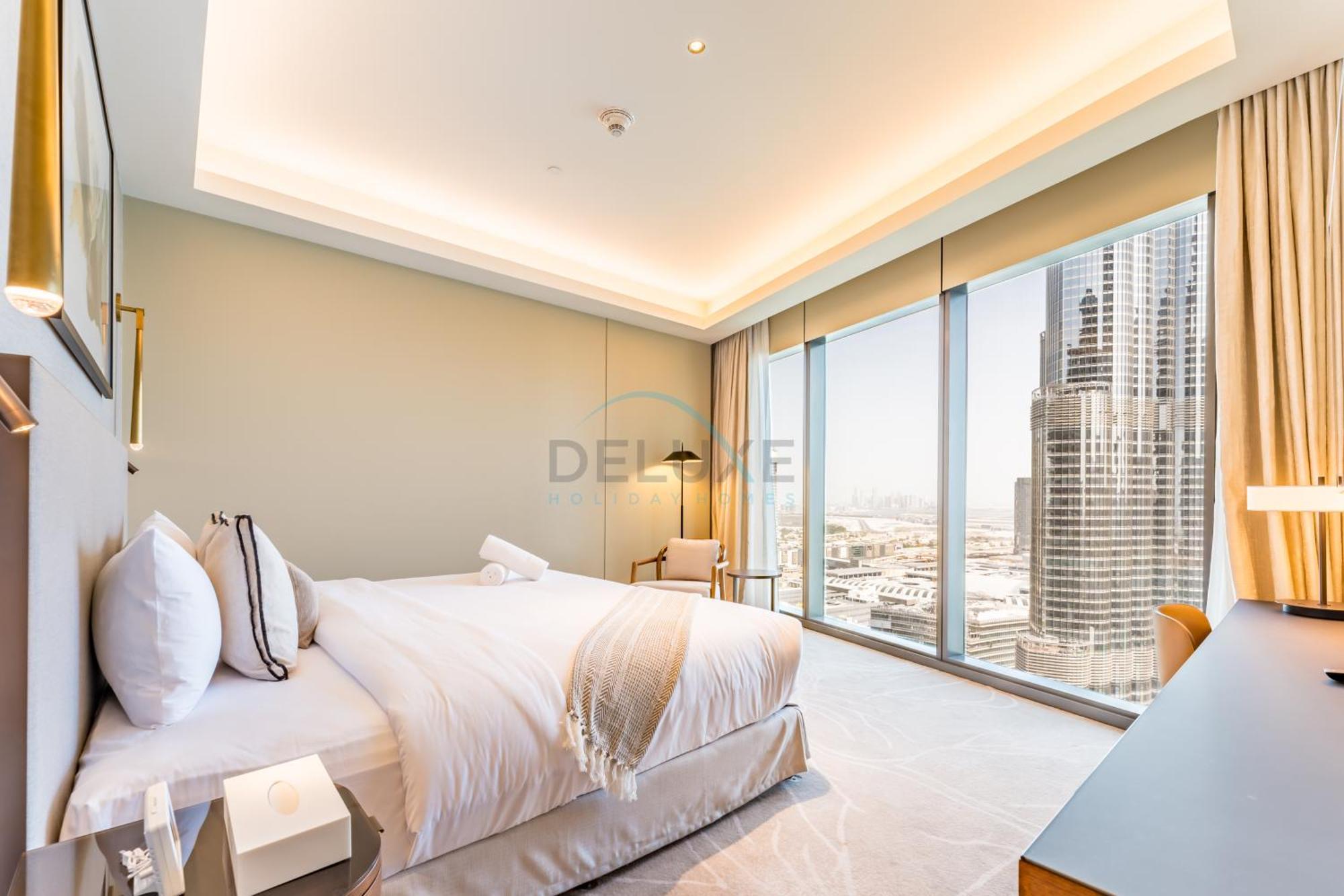 Apartment Overlooking Burj Khalifa And Fountain Views From Living To Bedrooms, The Address Residences Opera Tower 2, Downtown By Deluxe Homes Dubai