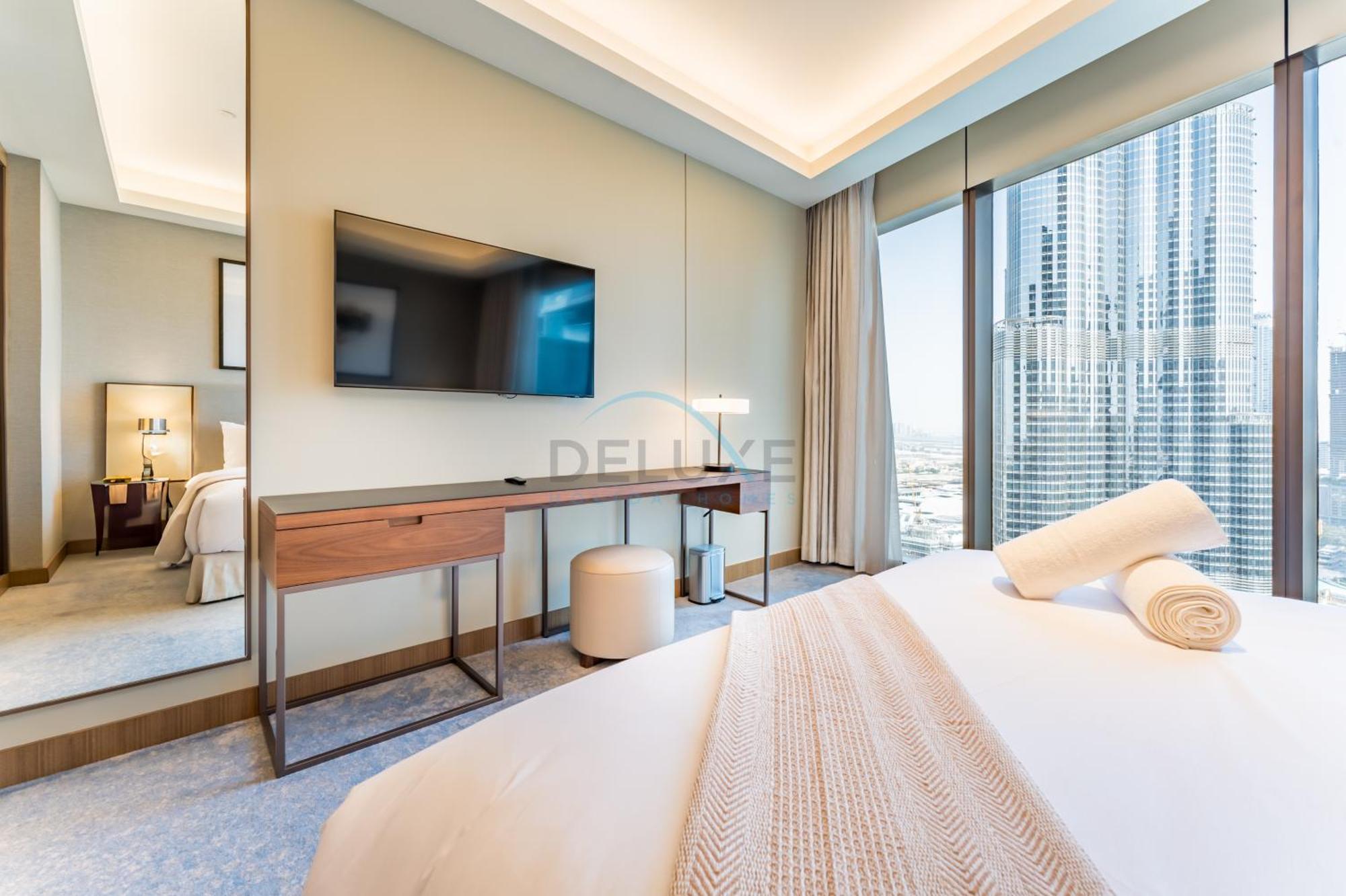 Apartment Overlooking Burj Khalifa And Fountain Views From Living To Bedrooms, The Address Residences Opera Tower 2, Downtown By Deluxe Homes *