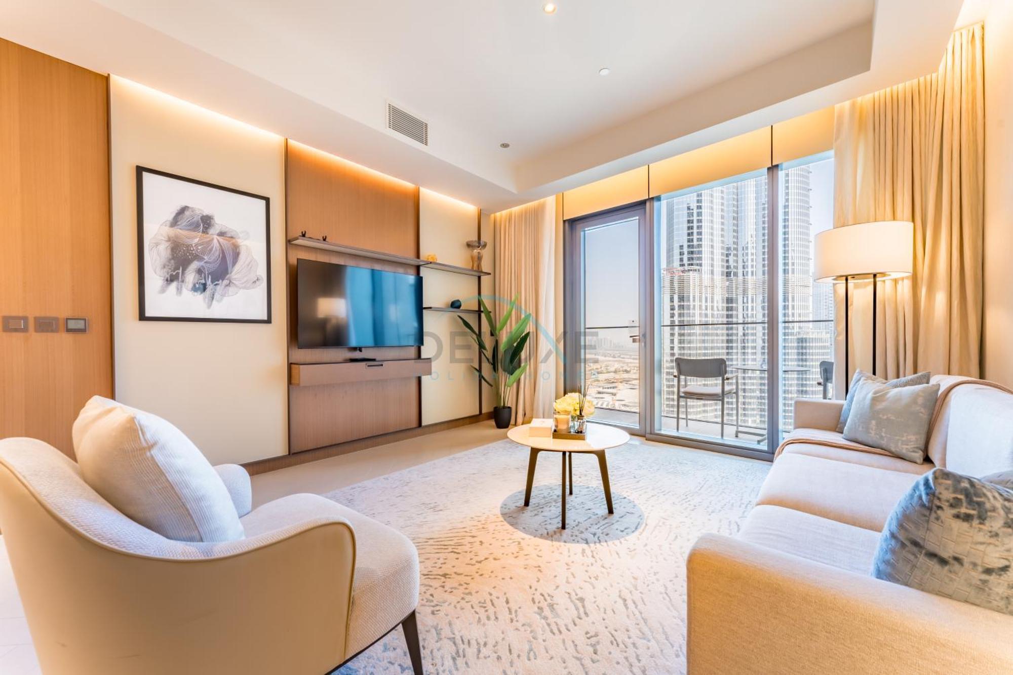 Apartment Overlooking Burj Khalifa And Fountain Views From Living To Bedrooms, The Address Residences Opera Tower 2, Downtown By Deluxe Homes *