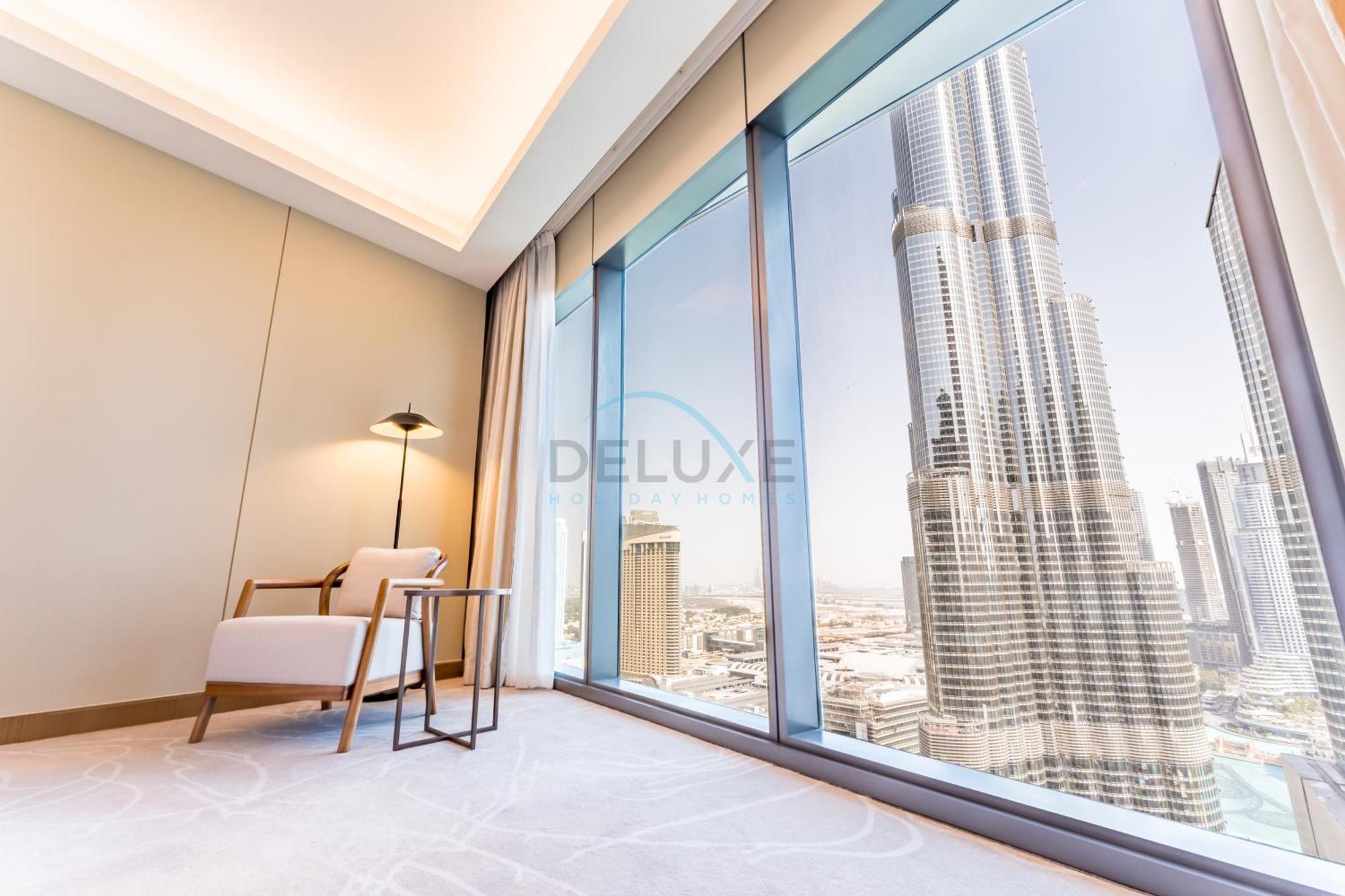 Overlooking Burj Khalifa And Fountain Views From Living To Bedrooms, The Address Residences Opera Tower 2, Downtown By Deluxe Homes Apartment *