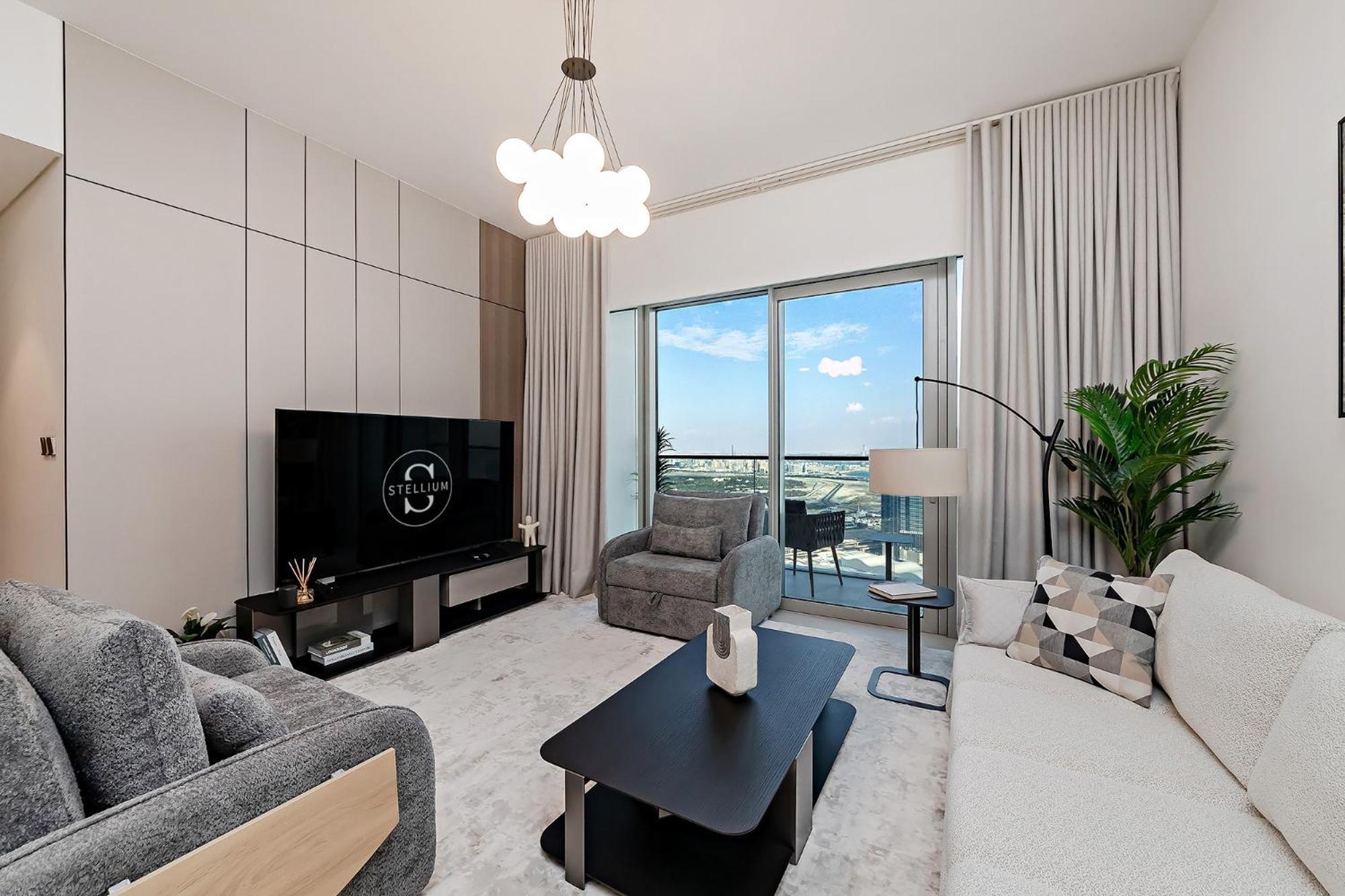 65th Floor Burj & Fountain Views Penthouse - Sleeps 9 - Grande Signature Residences Apartment