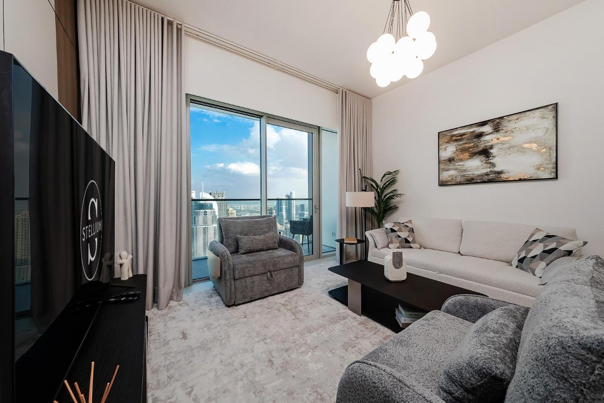 Apartment 65th Floor Burj & Fountain Views Penthouse - Sleeps 9 - Grande Signature Residences