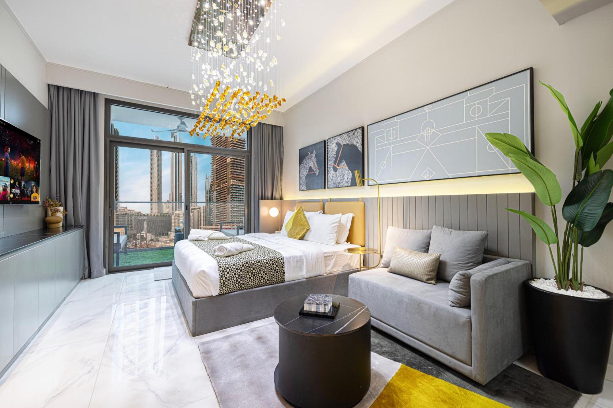 Apartment Chic 5 Min Walk To Mall & Burj *
