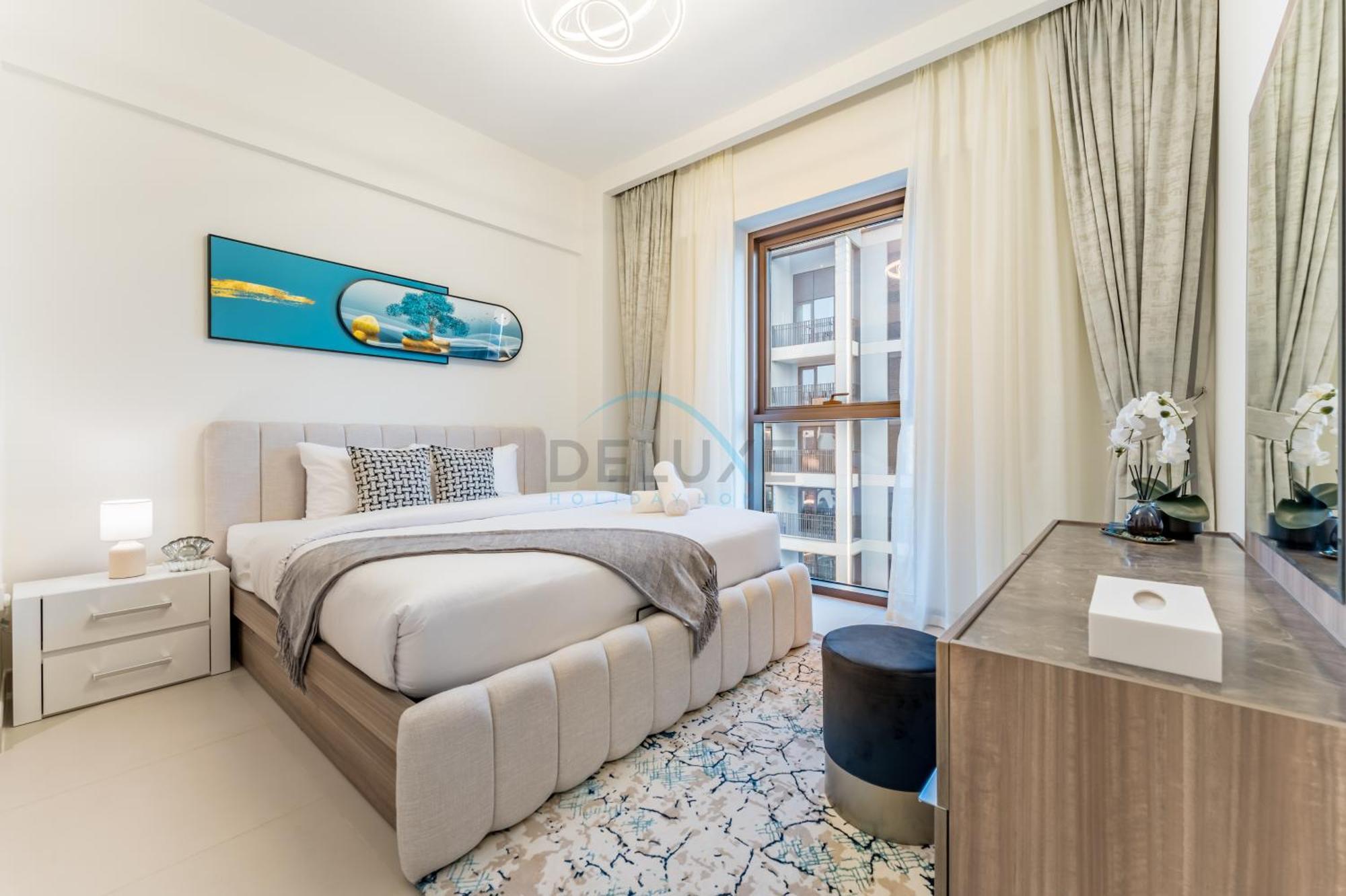 Apartment Community View 2br With Balcony, Surf At Creek Building 2, Creek Harbour By Deluxe Homes Dubai