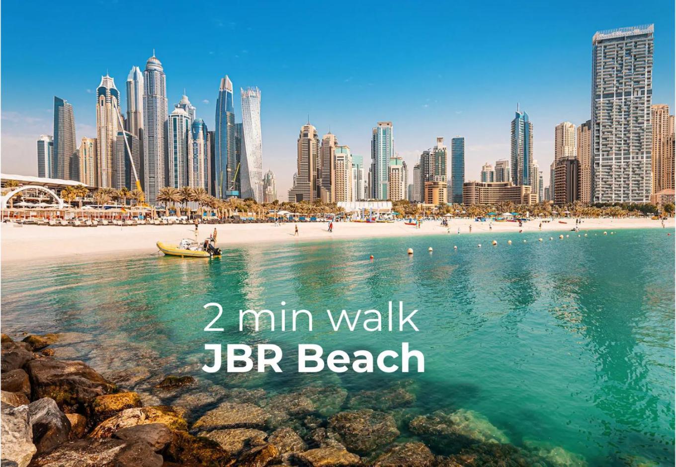 Walk To Jbr - Luxe 3br With Marina & Sea Views *