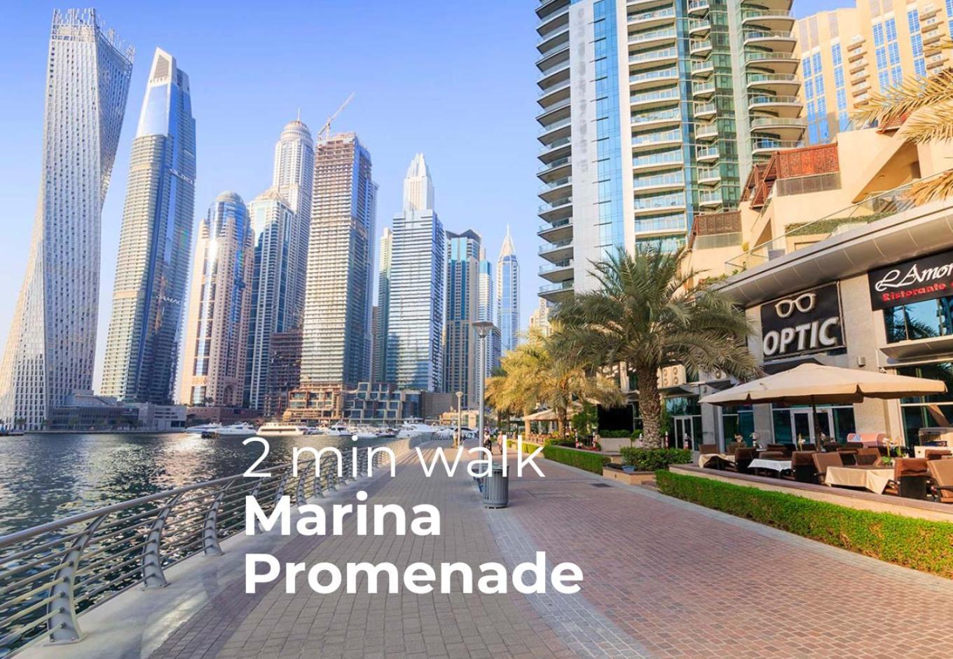 Walk To Jbr - Luxe 3br With Marina & Sea Views Apartment Dubai