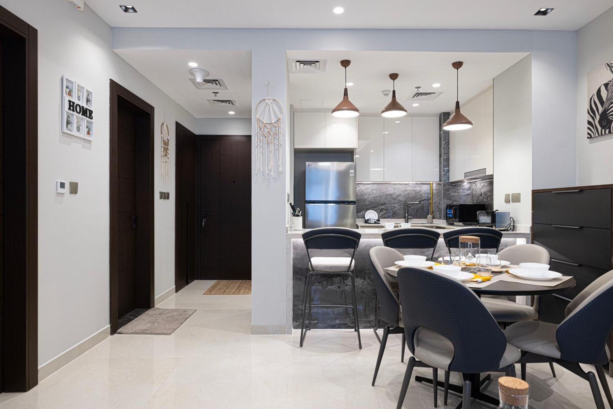 Apartment Elegant 1bhk In Business Bay, Nearby Burj Khalifa & Mall Dubai