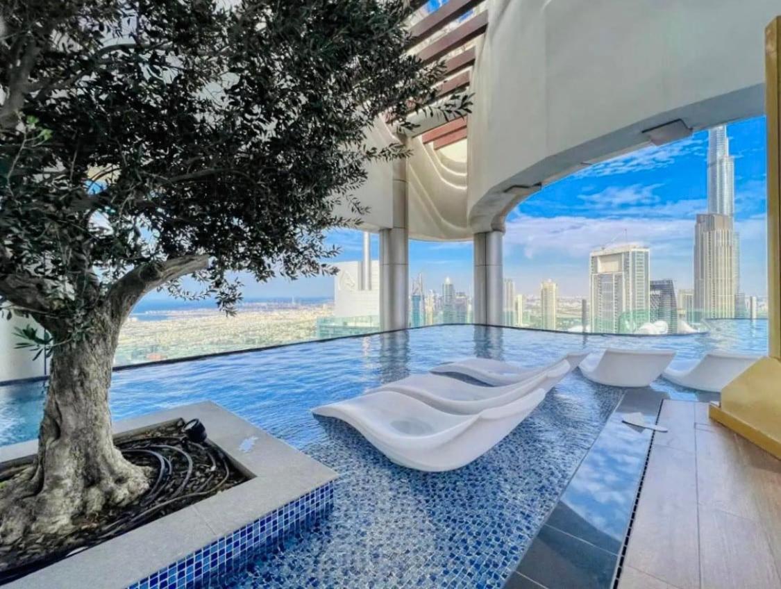 Rooftop Infinity Pool Luxury 2br Burj Khalifa View Downtown *