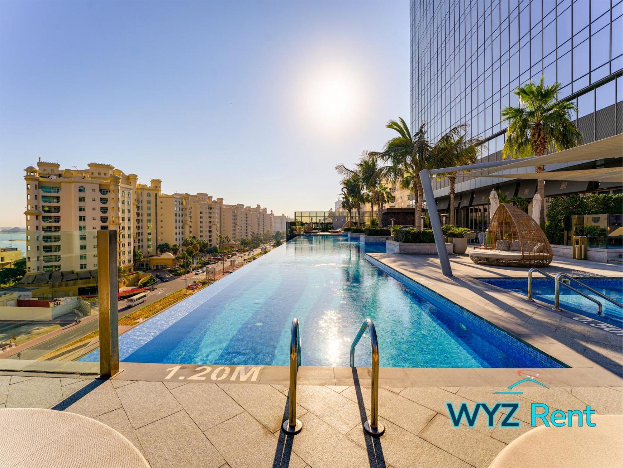 Elegant 1br In Palm Tower, Nakheel Mall, Sea View Apartment *