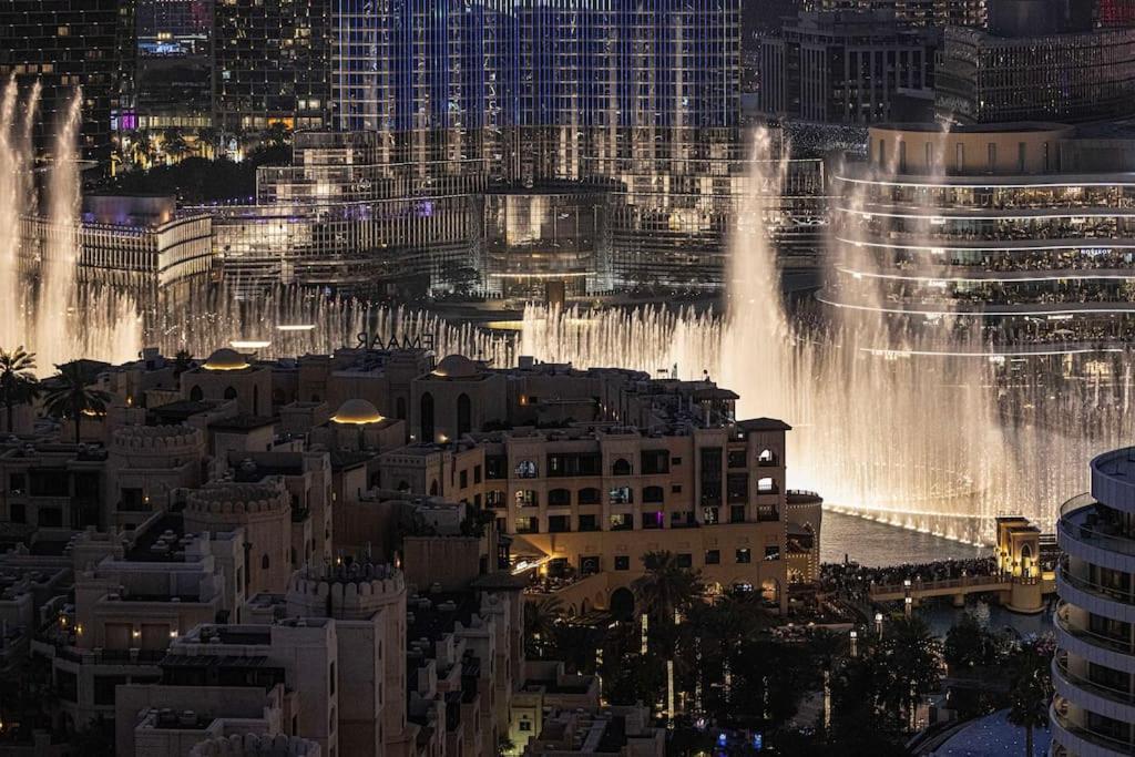 Lux I Full Burj View - 1 Min Mall Apartment *