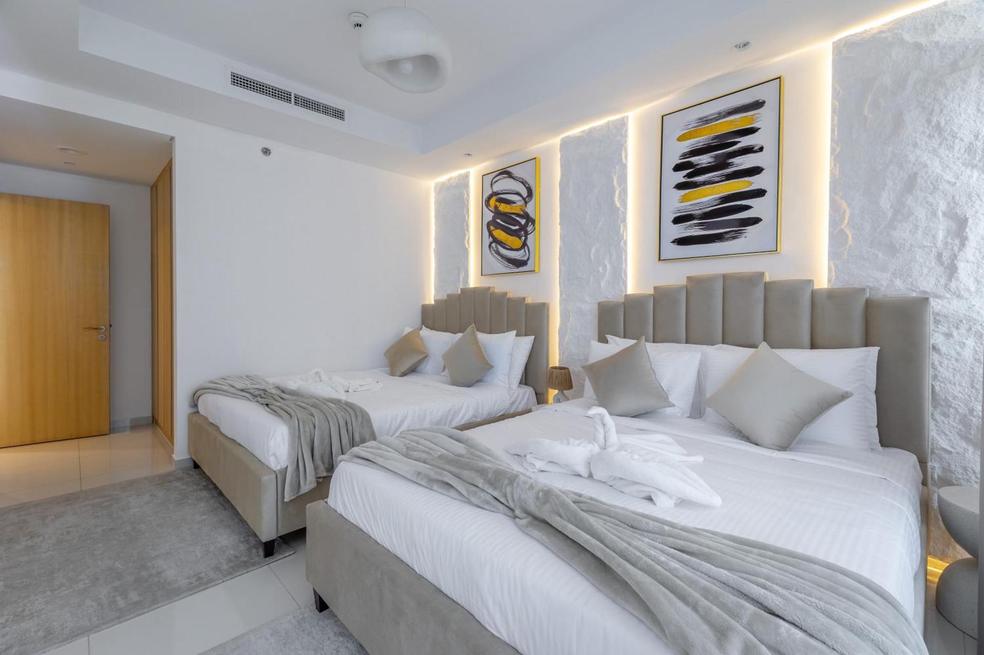Elite Rooftop Pool And Burj Khalifa Panorama Balcony 2br In Paramount Midtown *