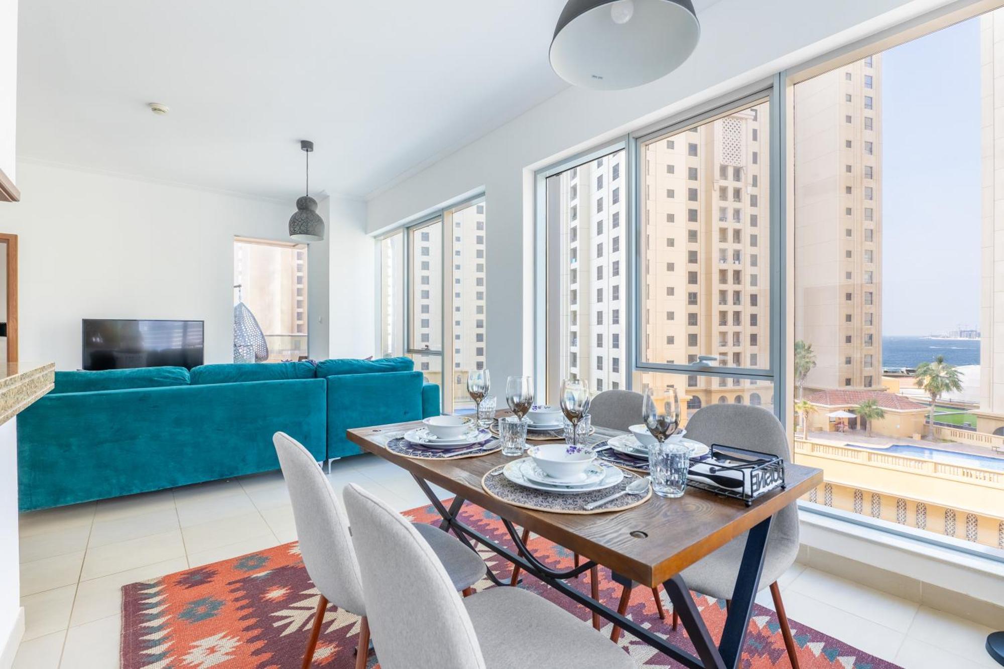 Seaview Elegance! 1-bedroom Retreat In Marina Promenade * Dubai