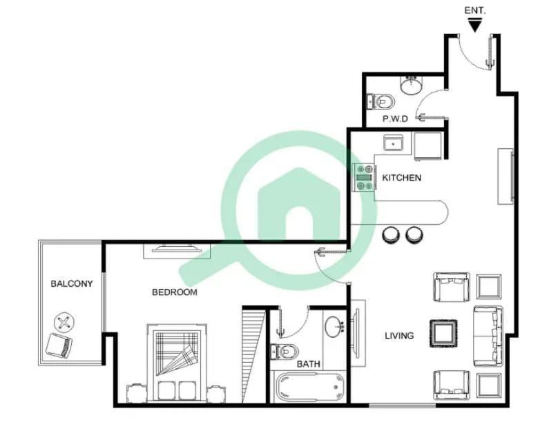 Apartment 1 Bedroom In Red - Heart Of Sports Dubai