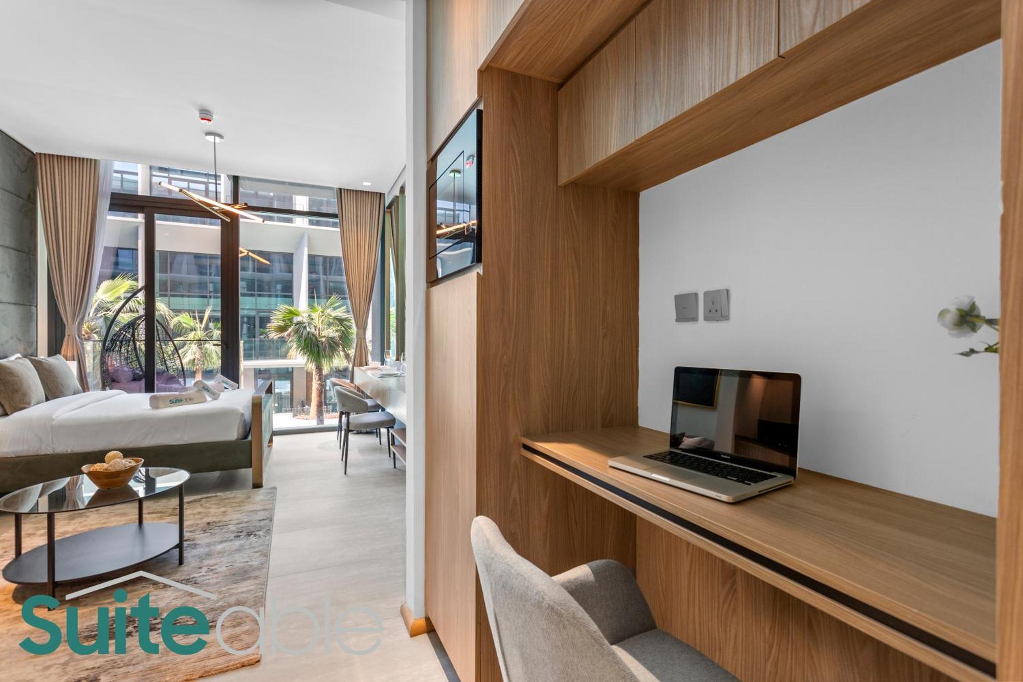 Aesthetic With Stunning Pool View In Jvc Apartment Dubai