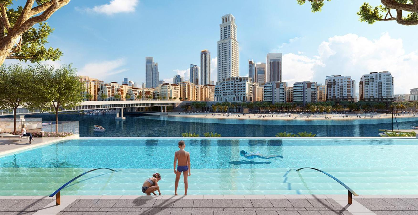 New And Creek View 2br In Palace Residences *