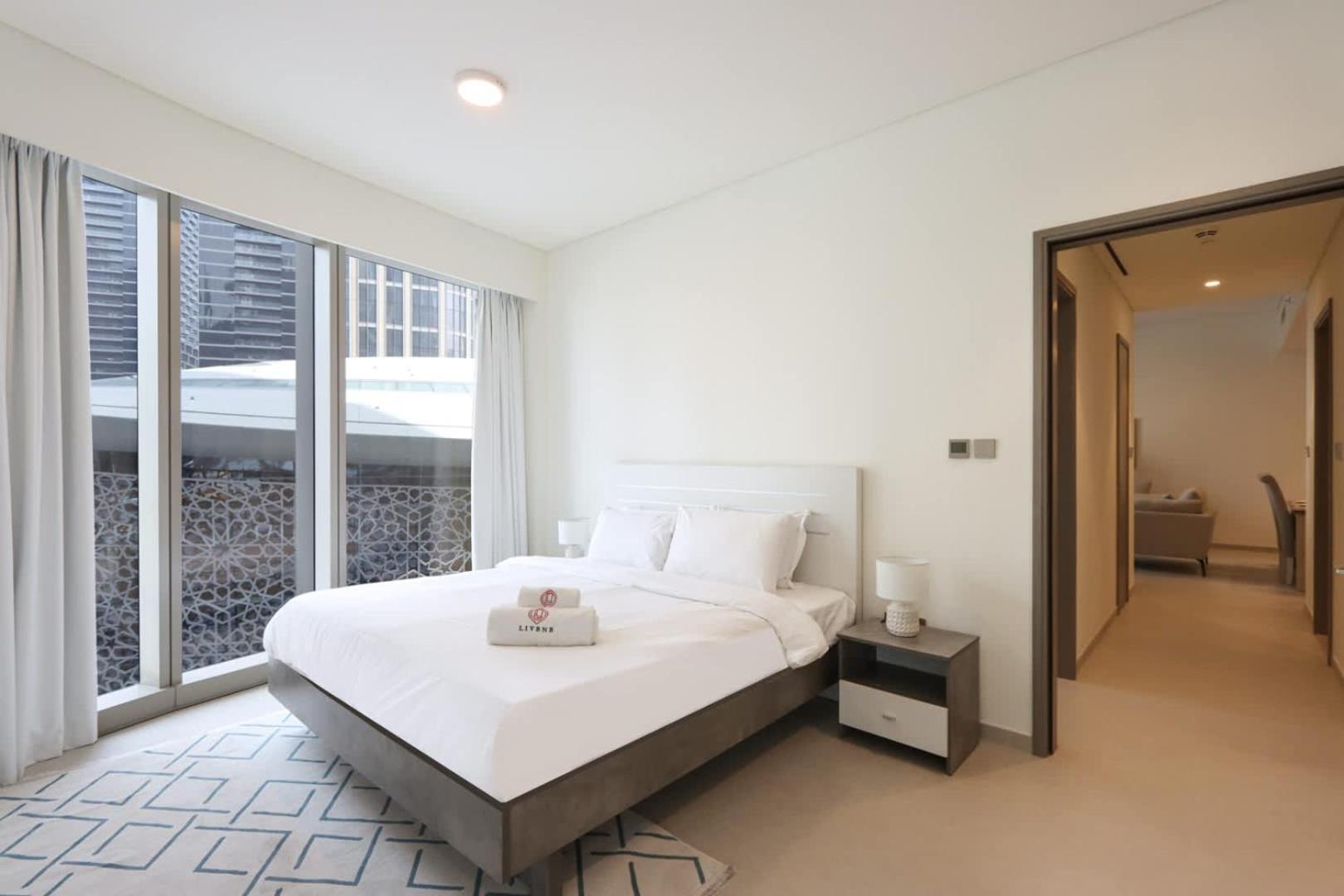 Livbnb-modern 2br With Partial Burj Khalifa View *