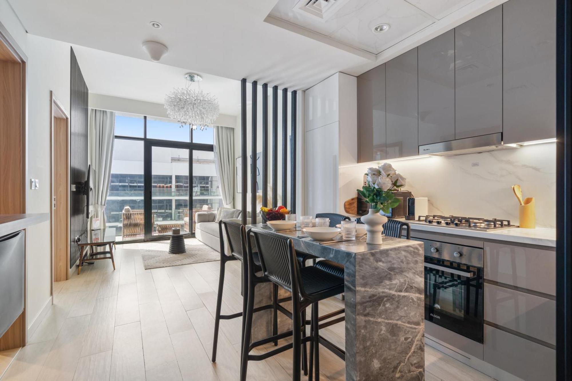 1br In Azizi Riviera 43 By In Homes - Near Business Bay - Pool - Gym - Parking Apartment