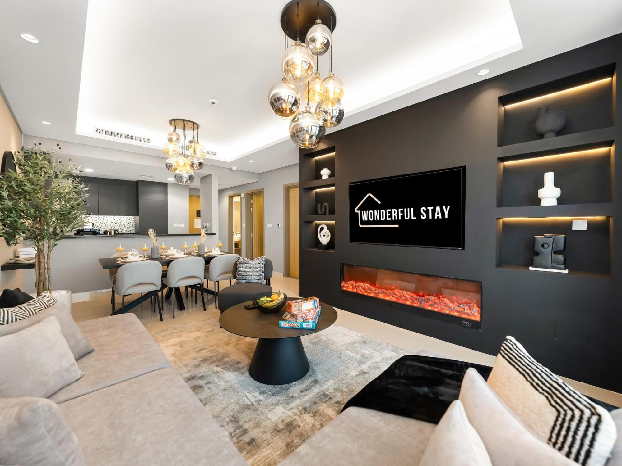 Wonderfulstay At Paramount - Highest Infinity Pool - Burj Khalifa View - Brand New Luxury Apartment *