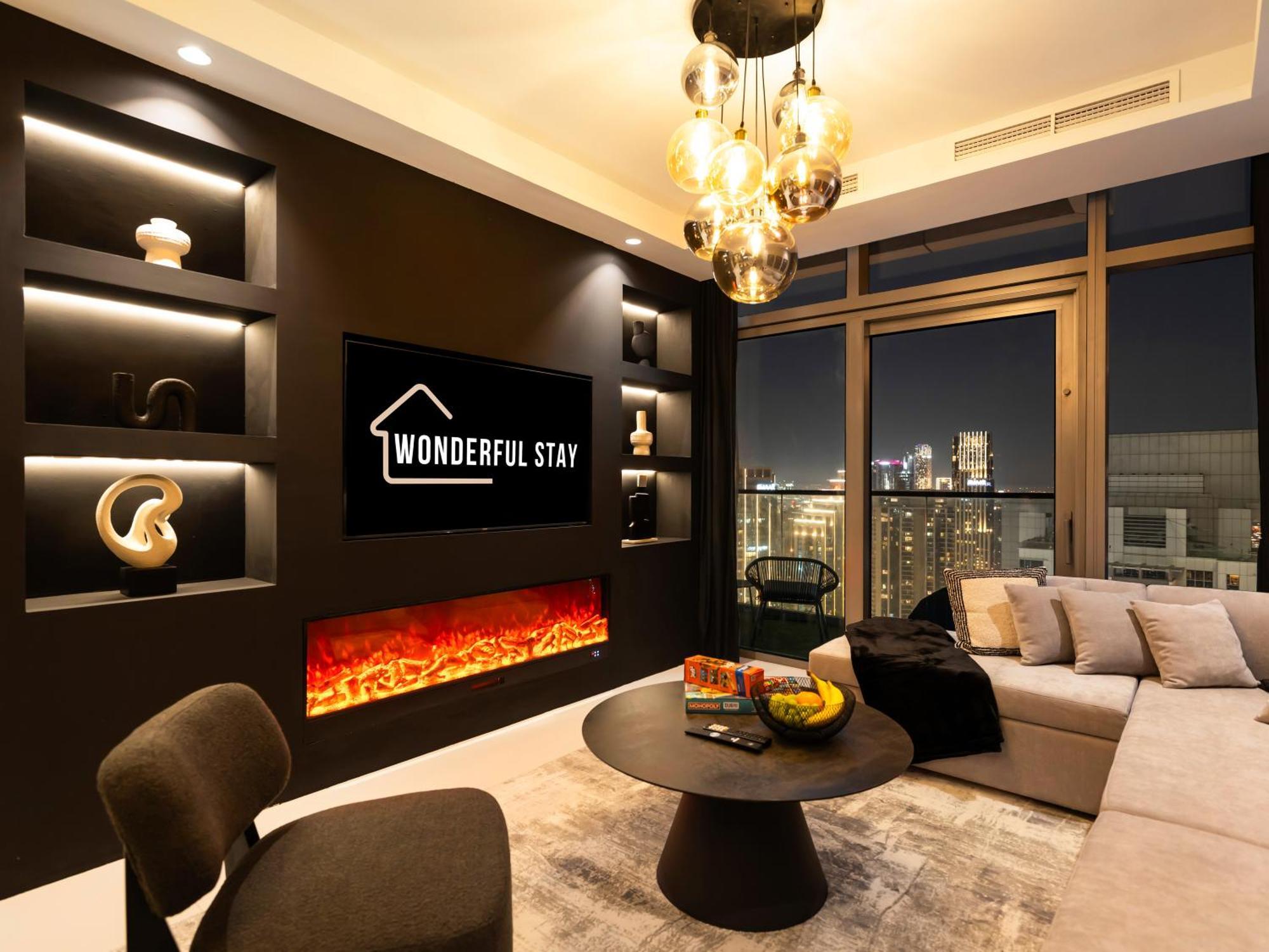 Wonderfulstay At Paramount - Highest Infinity Pool - Burj Khalifa View - Brand New Luxury Apartment *