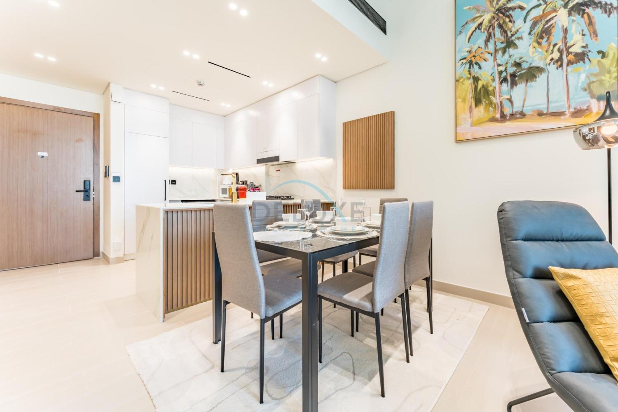 Skyline And Community Views 1br With Private Balcony Near Community Park, Binghatti Amber, Jumeirah Village Circle By Deluxe Homes Apartment *