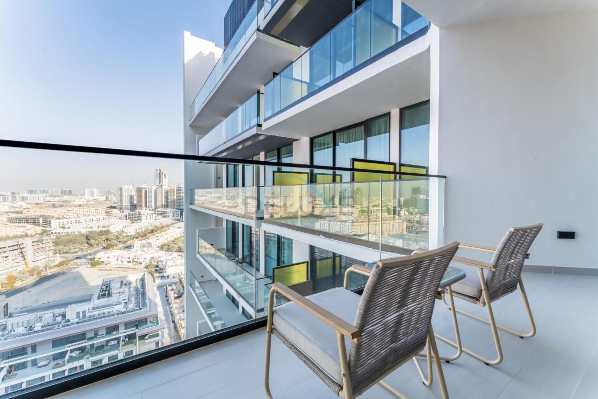 Apartment Skyline And Community Views 1br With Private Balcony Near Community Park, Binghatti Amber, Jumeirah Village Circle By Deluxe Homes *