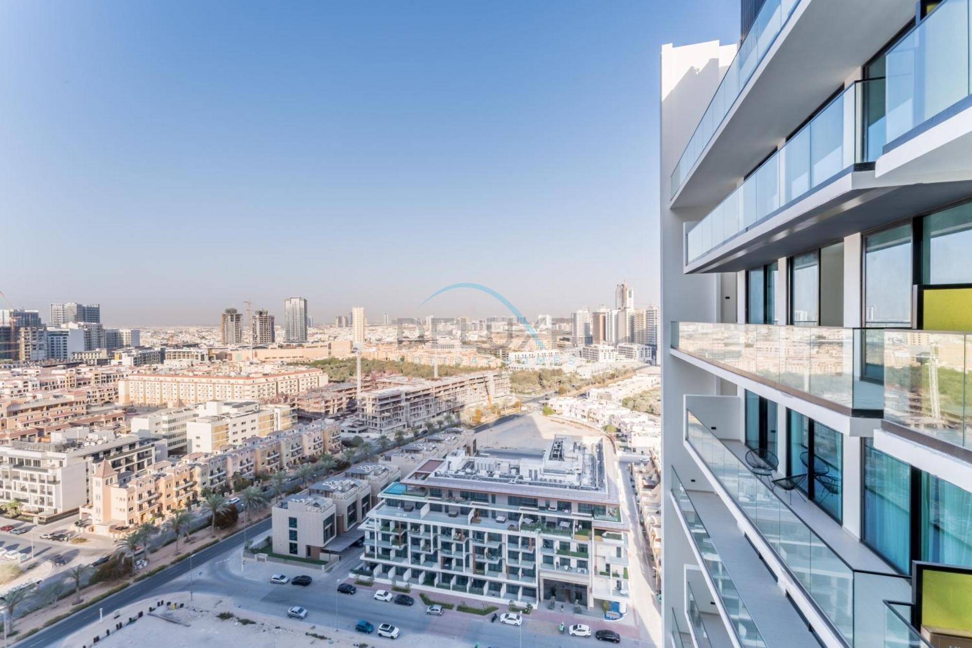 Apartment Skyline And Community Views 1br With Private Balcony Near Community Park, Binghatti Amber, Jumeirah Village Circle By Deluxe Homes Dubai