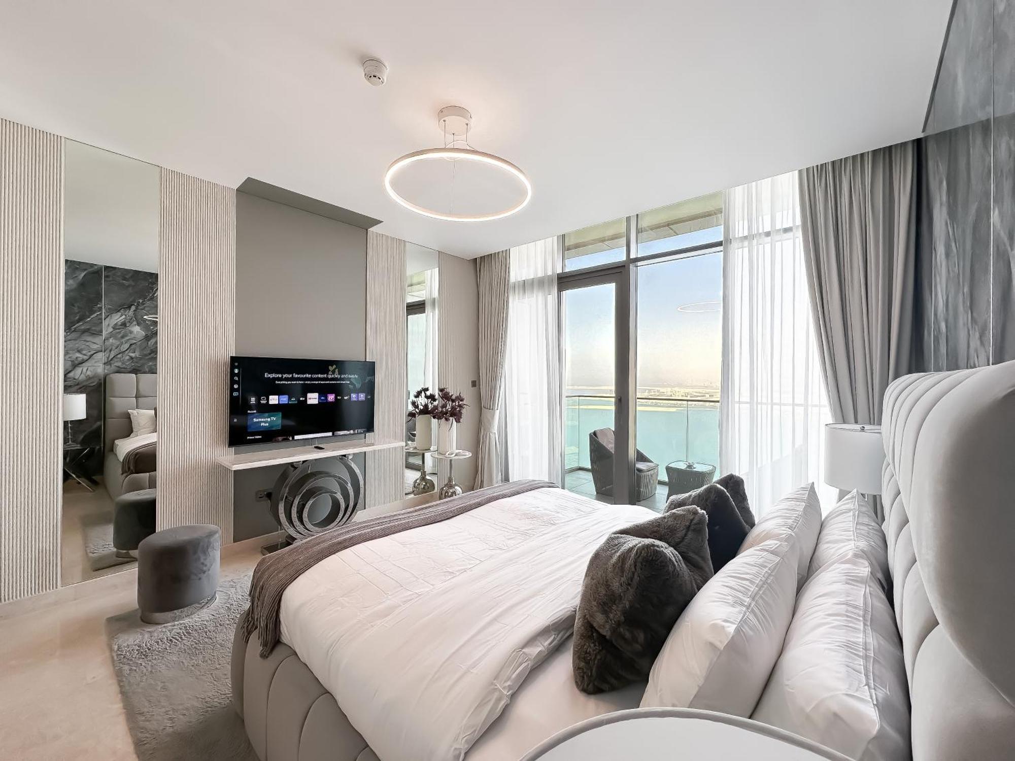 Trophy-luxurious Living W Serene Sea Blends View Dubai