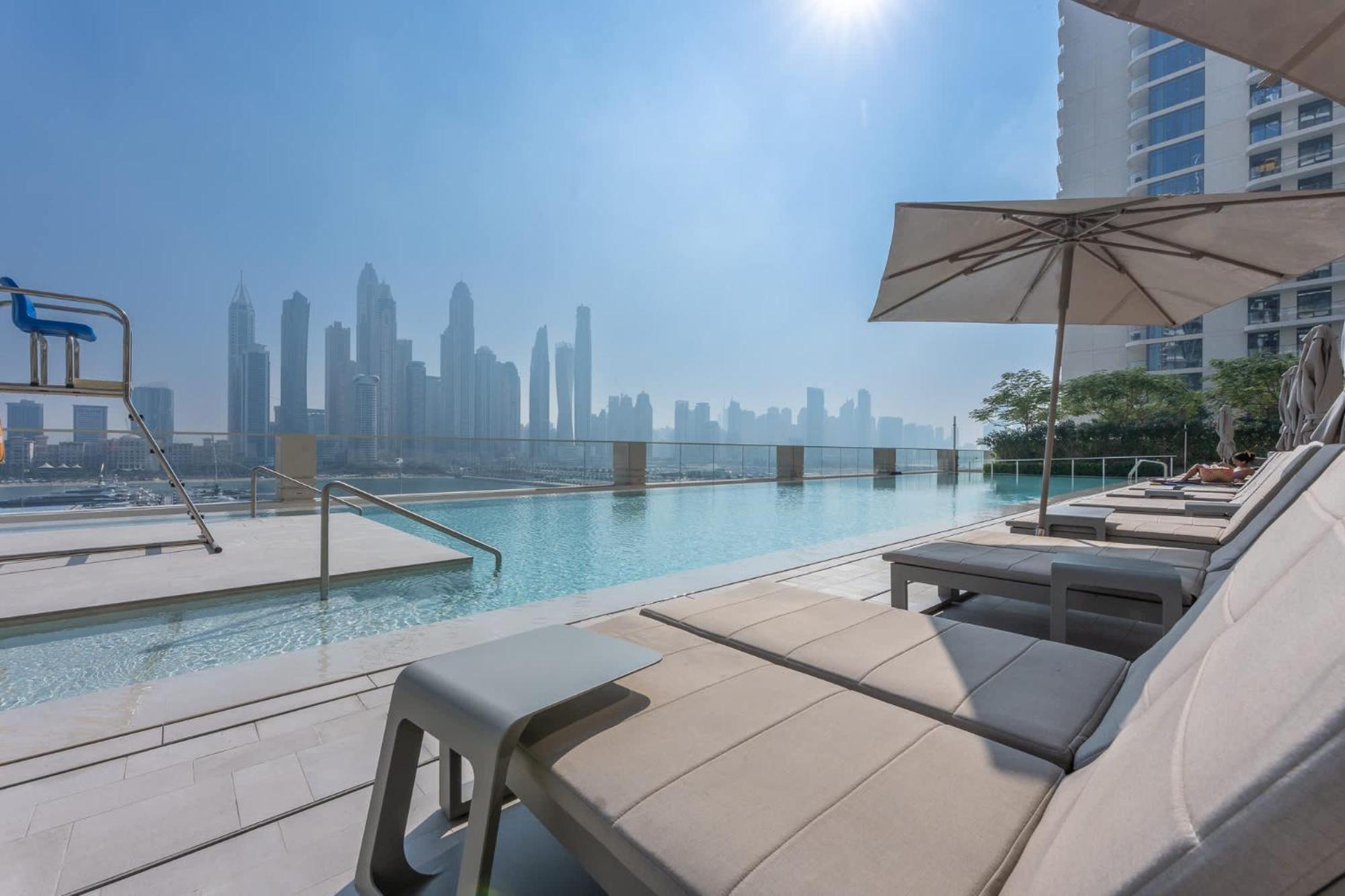 Apartment 1 Bedroom In Marina Vista With Gorgeous Palm Views Dubai