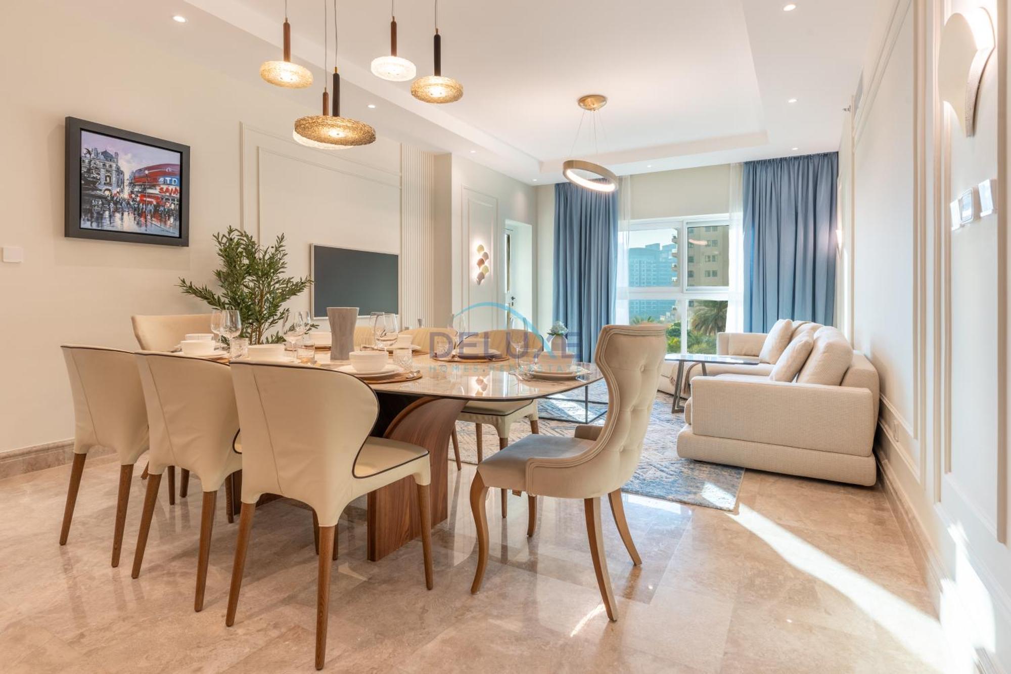 Apartment Beachfront 2br And Assistant's With Sea Views Terrace, Steps From Iconic Landmarks & Amenities, The Residences South, Palm Jumeirah By Deluxe Homes *